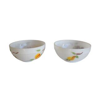 2 Vintage Fire King Ware Gay Fad Oven Safe Bowls Milk Glass TV Prop "This is Us"